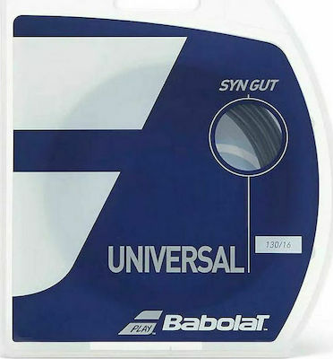 Babolat Syn Gut Χορδή Τένις Μαύρη 12m, Φ1.25mm