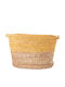 Nef-Nef Homeware Velez Декоративна кошница Слама с дръжки Жълт 35x35x28бр