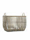 Harvest Decorative Basket Wicker with Handles Brown 38x38x29cm 028104 Nef-Nef Homeware