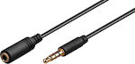 Goobay 3.5mm male - 3.5mm female Cable Black 3m (62480)