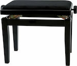 Gewa Deluxe Adjustable Piano Bench Black L52xW30xH48-57cm