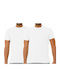 Apple Boxer Men's Short Sleeve Undershirts White 2Pack