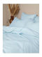 Sunshine Sheet Sets Queen 235x270cm. Cotton Feelings 151 103 Light Blue 4pcs