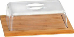 Kesper Bamboo Cheese Dish Brown