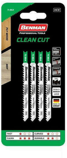 Benman 71864 Blade for Wood 100mm 5pcs