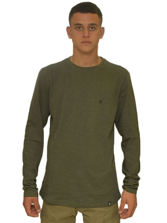 Paco & Co Herren Langarmshirt Khaki