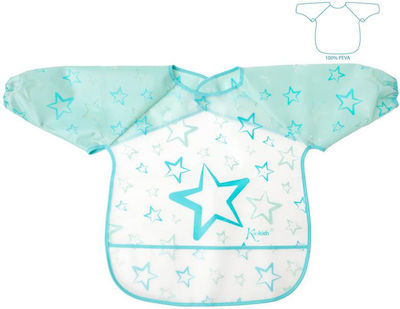 Kiokids Peva Waterproof Coverall Plastic with Hoop & Loop Fastener, Pocket & Sleeves Blue Star