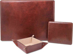 Tuscany Leather Tuscany Leather Schreibtischsets mit Schreibtischunterlage Braune 3 Stück Tuscany Leather Tuscany Leather Schreibtischsets mit Schreibtischunterlage Braune 3 Stück