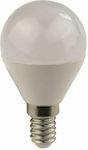Eurolamp LED Lampen für Fassung E14 und Form G45 Warmes Weiß 690lm 1Stück