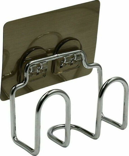 Schwamm-Halter aus Metallisch Silber 10x11cm