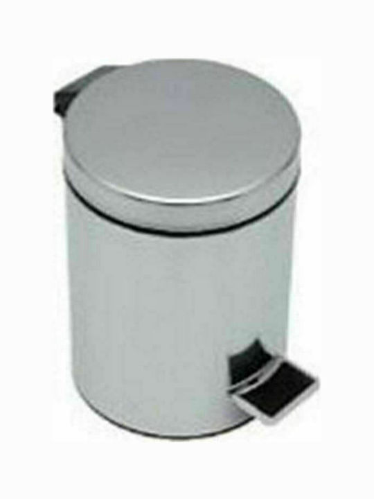 Verdi Inox Toilet Bin 5lt Silver