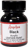 Angelus Acrylic Paint Liquid Craft Paint Black for Leather 29.5ml