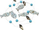 GARLAND 2METTS WOODEN FISH, PEARL, SHELL