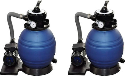 vidaXL Pompa pentru piscină de filtrare Trei faze cu putere de 0.53hp și debit maxim de apă 11000 litri/oră