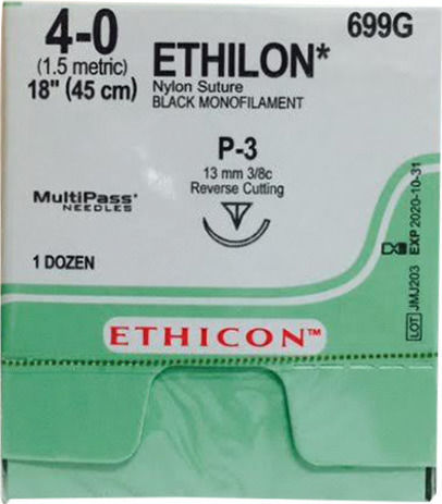 Ethicon Länge 75cm mit Nadel 26mm Ethilon 3-0