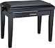 Roland Musikhocker für Klavier Einstellbar Satin Schwarz M55xB33xH45.5-55.5cm