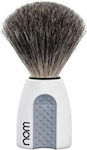 Muhle Nom Bristle Erik Shaving Brush with Badger Hair Bristles White