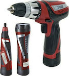 Raider RD-CDL05 Set Drill Driver & Multitool & Lens 10.8V with 1 1.3Ah Battery and Case