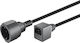 Goobay Schuko - IEC C14 Cable 1.5m Μαύρο 55528