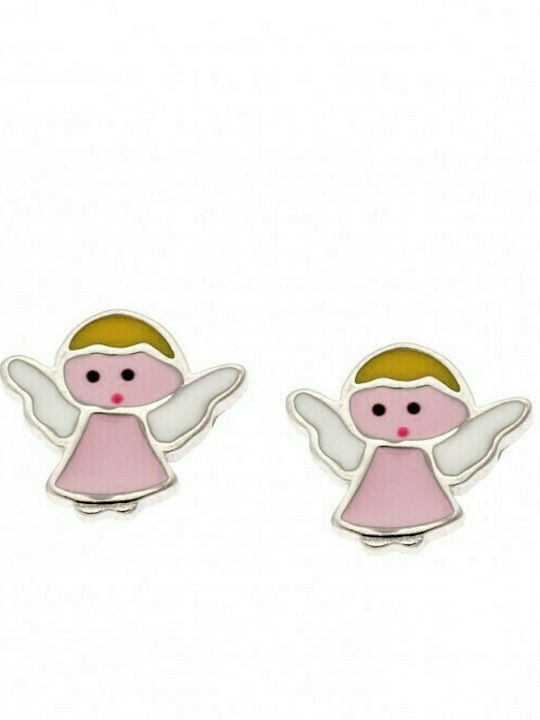 Senza Αγγελάκια Kids Earring Piercing of Silver