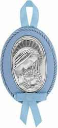 Prince Silvero Saint Icon with the Virgin Mary Silver