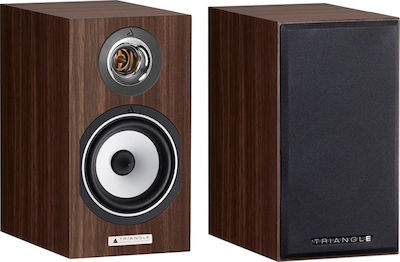 Triangle Esprit Titus Ez Pair of Hi-Fi Speakers Bookself 60W 2 No of Drivers W16.8xD30.5xH30.5cm. Walnut