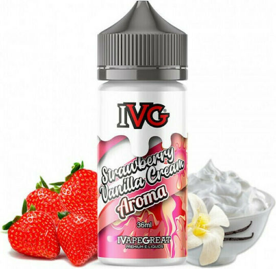IVG Flavor Shot Strawberry Vanilla Cream 36ml/120ml 1τμχ