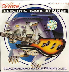 Alice Music Set of Steel Strings for Bass Medium 45 - 105"