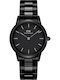 Daniel Wellington Iconic Link Ceramic Women's Watch with Black Ceramic Bracelet
