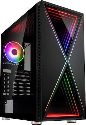 Kolink Void X Gaming Midi Tower Computer Case with RGB Lighting Black