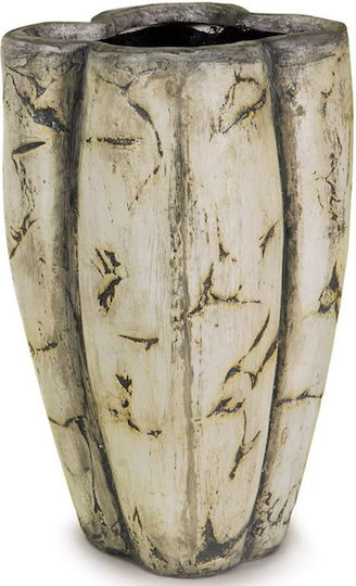 Lianos Саксия Керамика Кафяв 24x24x45εκ.
