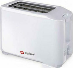 Alpina Appliances Тостер Двуместна 700W Бяла
