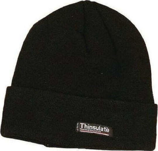 Beanie Unisex Beanie Knitted in Black color