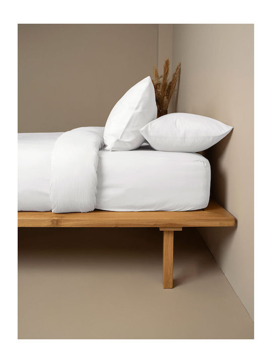 Sunshine Cotton Feelings 151 Σεντόνι Μονό 165x270εκ. 100 White