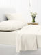 Sunshine Bettlaken für Einzelbett 165x270cm. Cotton Feelings 151 100 White