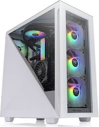 Thermaltake Divider 300 TG ARGB Gaming Midi Tower Computer Case with Window Panel Snow