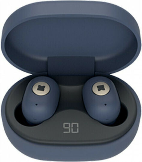 Kreafunk aBEAN In-ear Bluetooth Handsfree Ακουστικά με Θήκη Φόρτισης Μπλε
