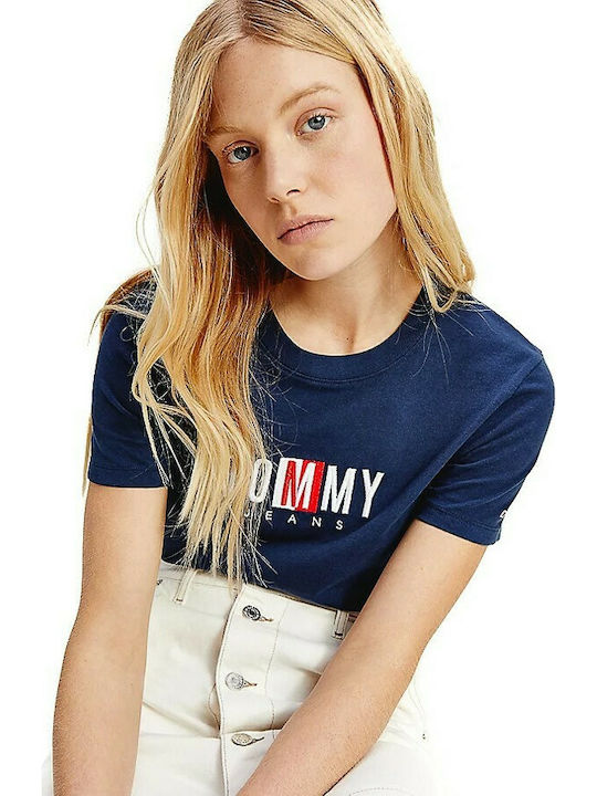 Tommy Hilfiger Feminin Tricou Albastru marin