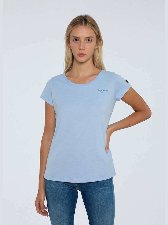 Pepe Jeans Coco Damen T-shirt Hellblau