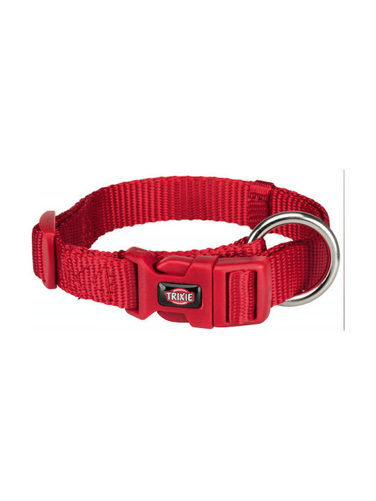 Trixie Premium Dog Collar In Red Colour S/M 25-40cm/15mm Medium / Small