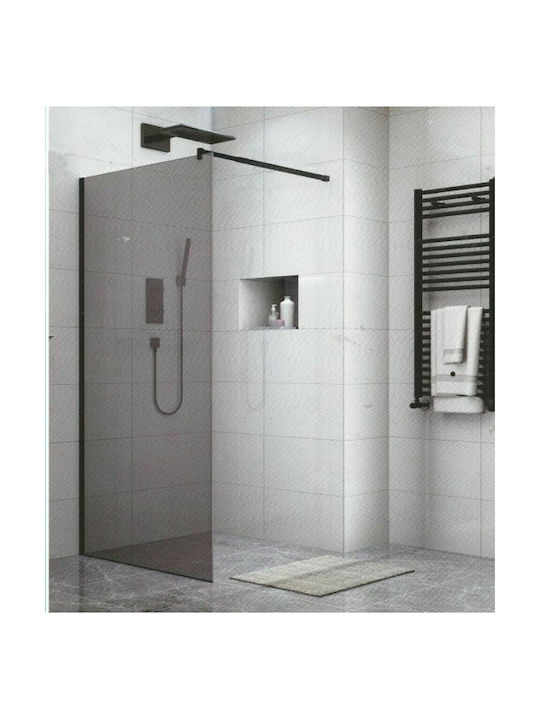 Gloria Panel 90-1602 Shower Screen for Shower 90x195cm Grey Black