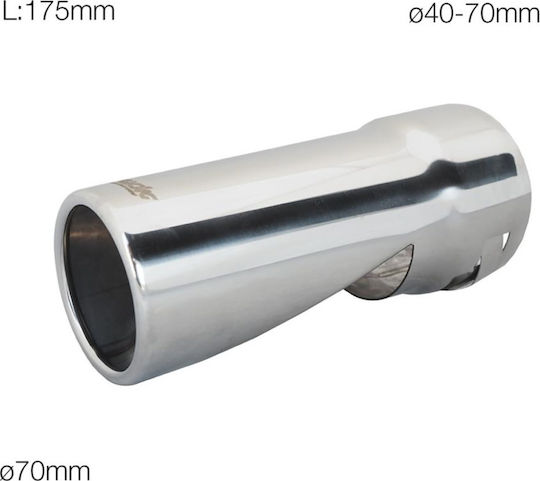 Simoni Racing Exhaust Muffler Universal Cut in the Middle 175mm 40-70mm