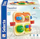 Selecta Babyspielzeug Tavolini Feinmotorik-Tafel aus Holz mit Sounds für 0++ Monate