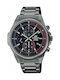 Casio Edifice Watch Chronograph Solar with Gray Metal Bracelet