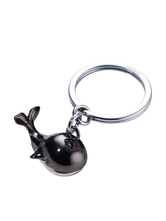 Troika Jack Pott Metallic Black Keychain