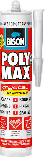 Bison Poly Max Crystal Express Σφραγιστική Σιλικόνη Διάφανη 280ml