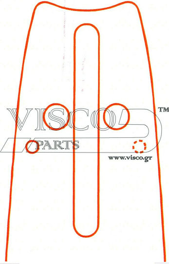 Visco Parts Chainsaw Blade Chainsaw Blade 45cm for Chain with Pitch .325", Guide Bar Thickness .050"-1.3mm & Number of Drivers 72E with Granazi POH 18-58WH