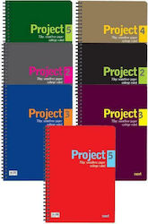 Next Spiral Notebook Ruled A4 2 Subjects Project 1pcs (Μiscellaneous colours)