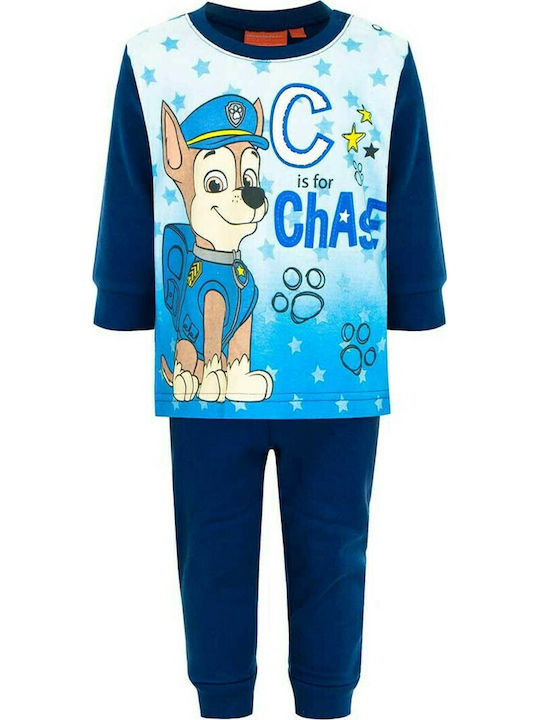 Nickelodeon Παιδική Πιτζάμα Χειμωνιάτικη Navy Μπλε W2