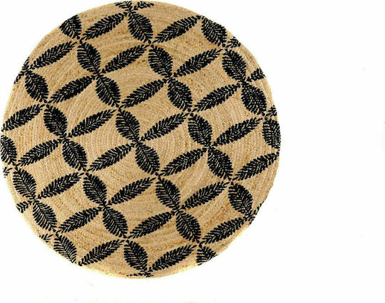 Tzikas Carpets 60677-090 Φ150cm Χειροποίητο Καλοκαιρινό από Γιούτα Pop